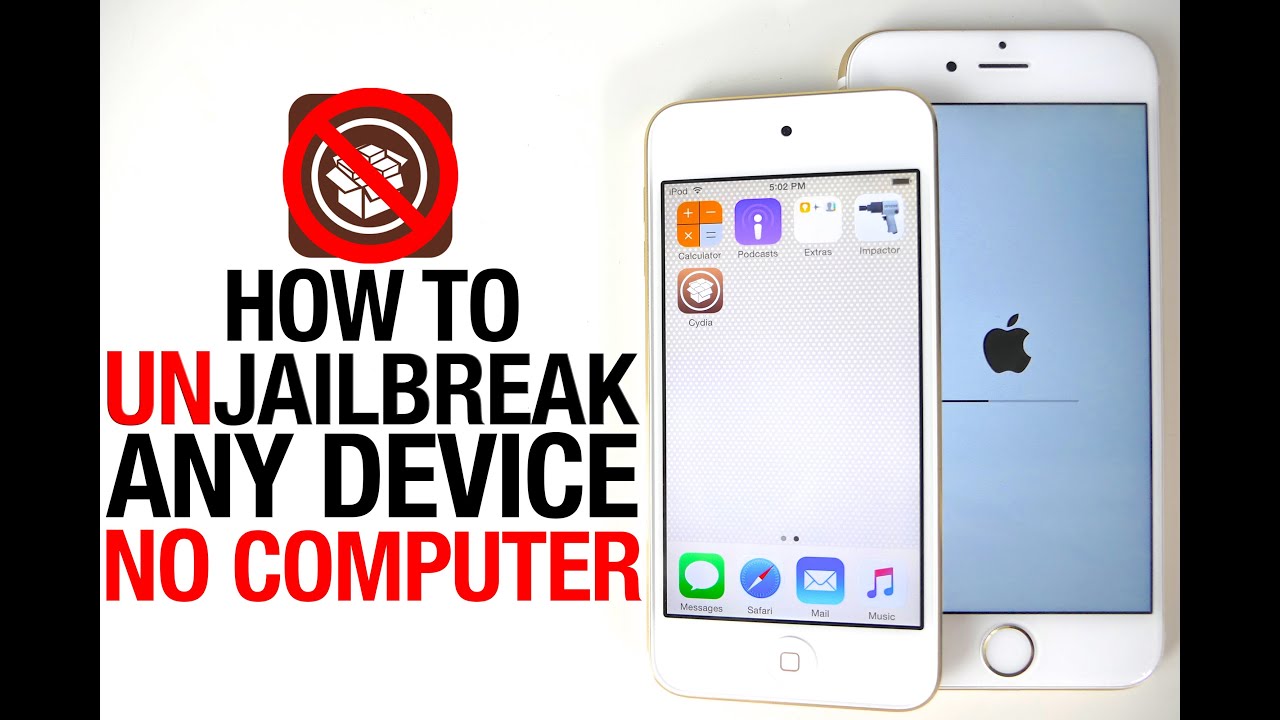 How To Unjailbreak ANY iPhone, iPad & iPod Without Computer iOS 8.4 & 8.3