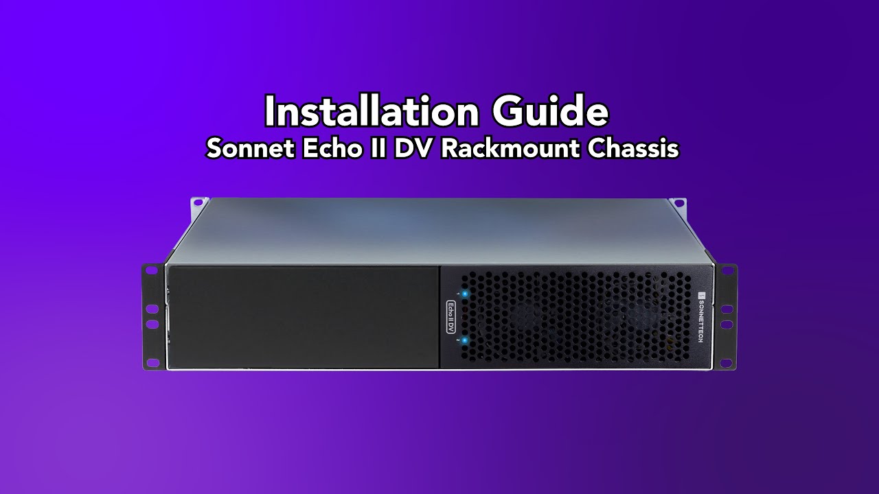 Echo II DV T5 Rackmount Installation | Dual PCIe Card Thunderbolt 5 Expansion Chassis