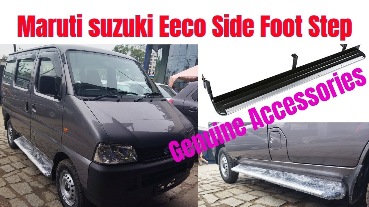 Maruti suzuki Eeco Accessories footrest fitting. eeco foot step setting,