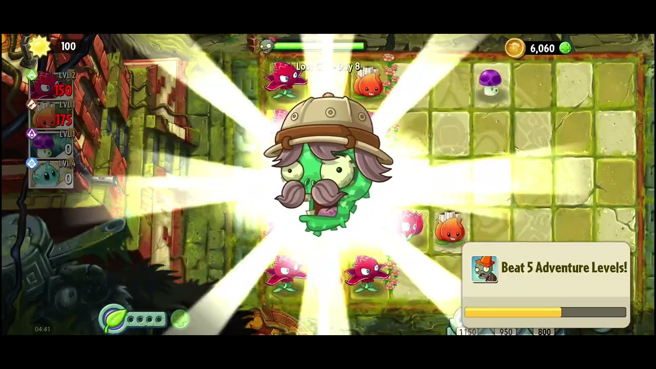 Playing plants vs zombies 2