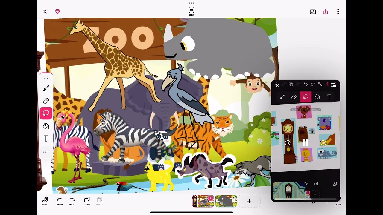 Hickory dickory dock zoo animals