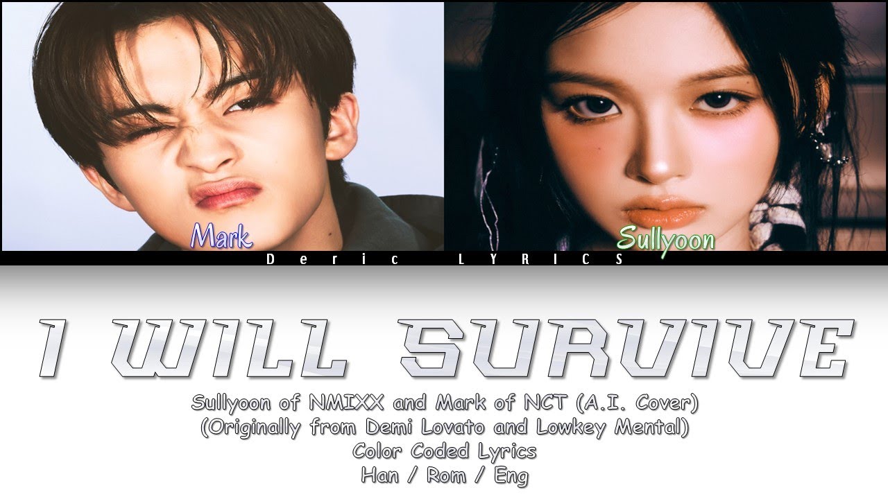 Sullyoon of NMIXX & Mark of NCT - I will Survive A.I. Cover (Color Coded Lyrics)