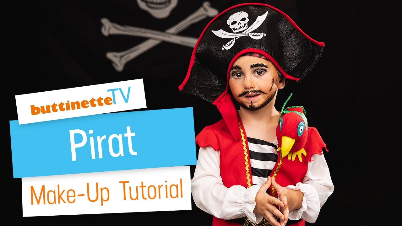Pirat schminken | buttinette TV [MAKE-UP TUTORIAL]