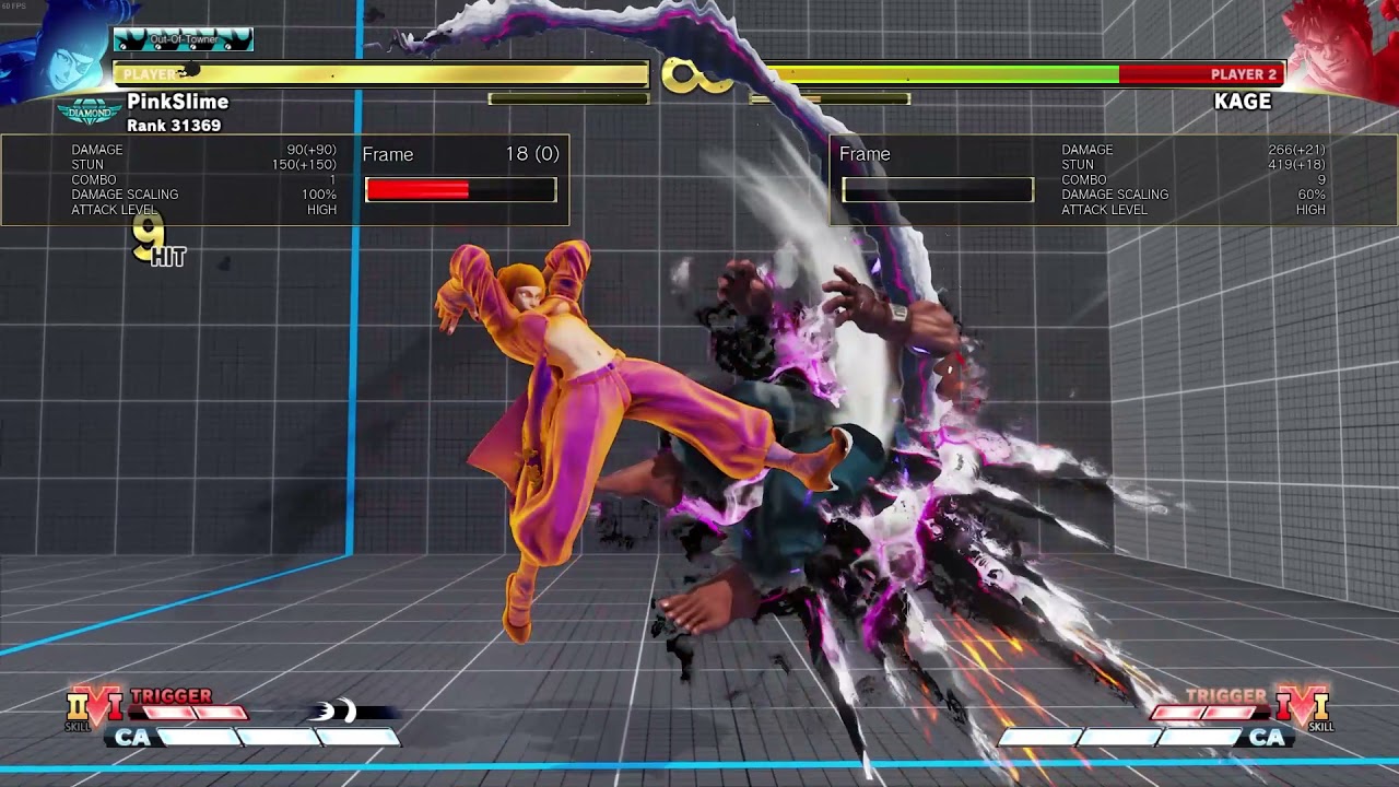 Juri - Combo out of L.Tensenrin | Street Fighter V | Ver. 06.010