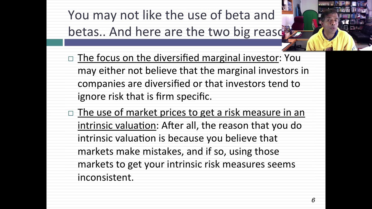 Discount Rate Myth 1: If you don't like betas, you cannot do DCF