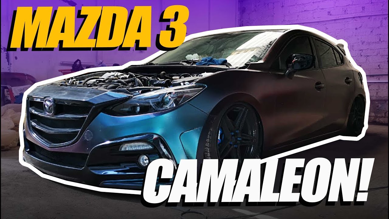 Colocandole vinil o WRAP a MAZDA 3 Camaleon / Marco MAAP Carshop