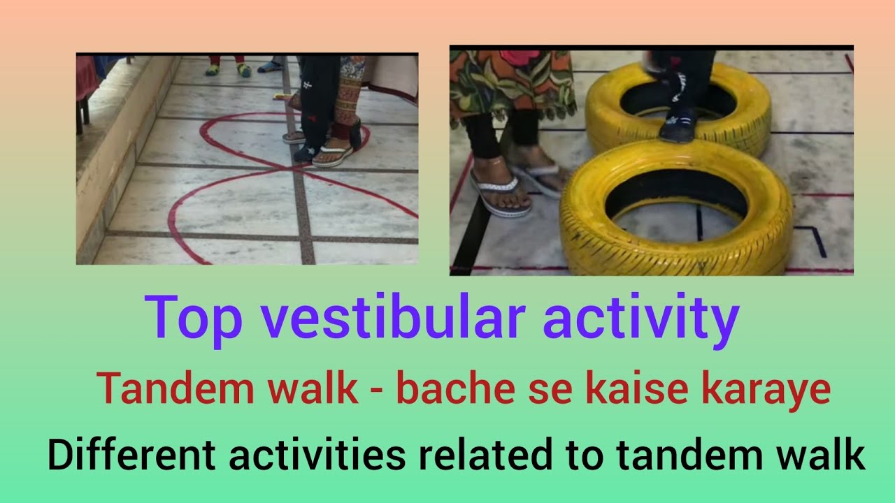 Tandem walk बच्चों से कैसे कराए? Occupational therapy at home/vestibular sensory integration 