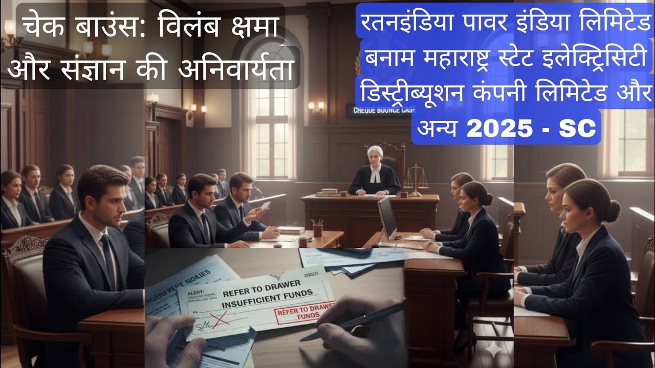 चेक बाउंस: विलंब क्षमा और संज्ञान की अनिवार्यता।