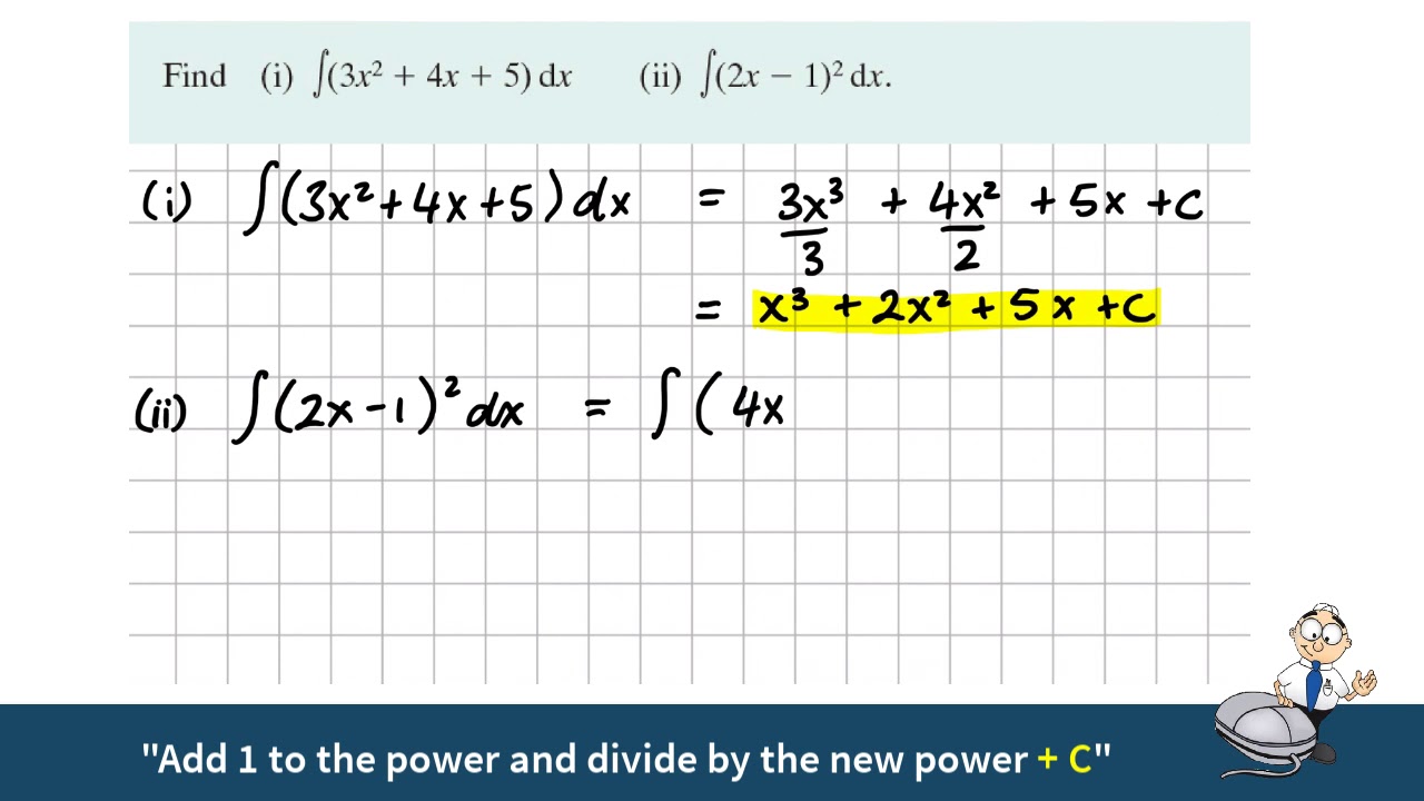Integration LCHL 1.1 Polynomial functions
