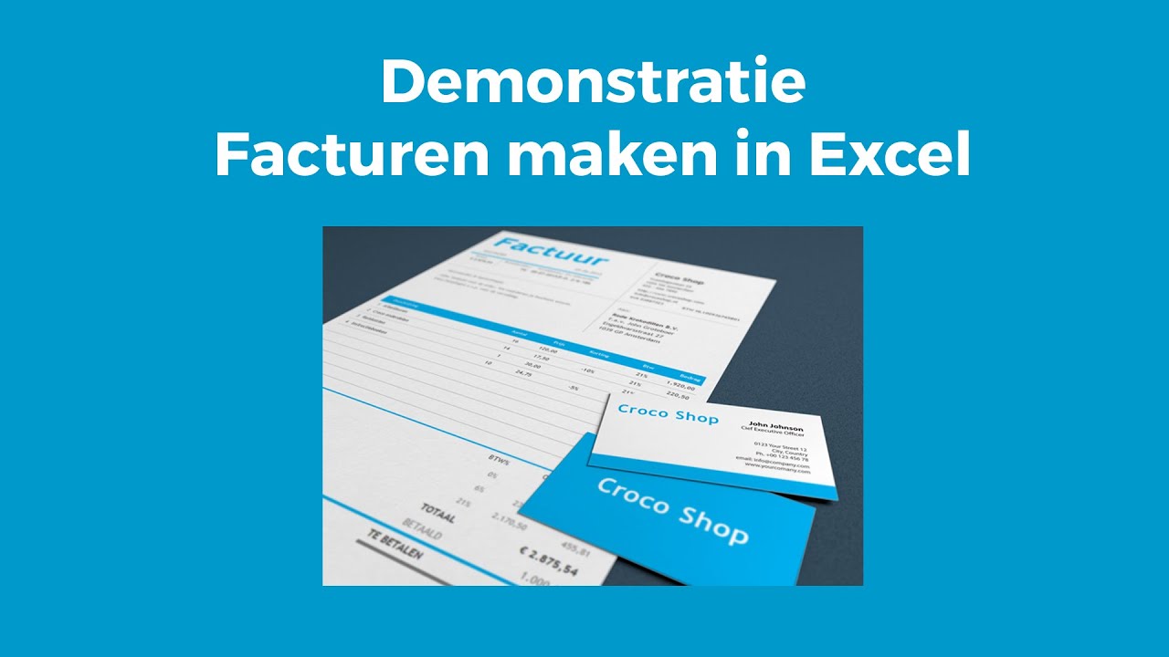 Facturen maken in Excel