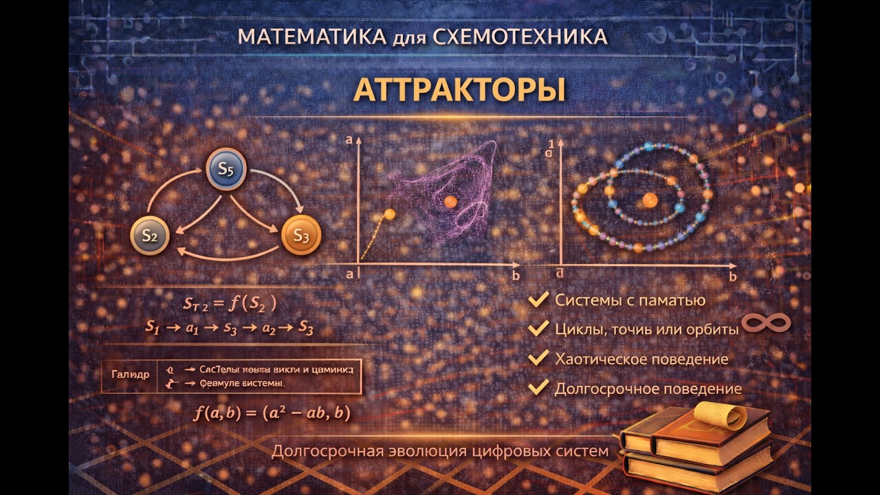 #03_4 Аттракторы | Автоматы и динамика | Математика для схемотехник