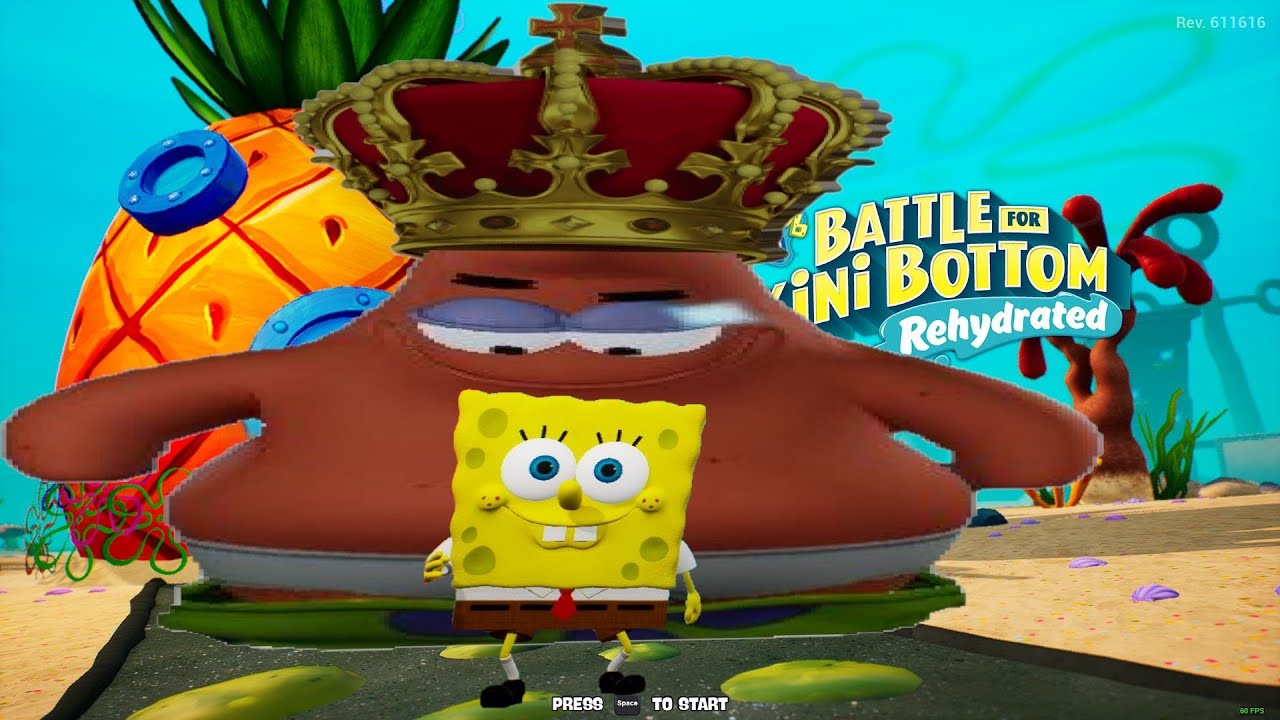 Patrick Star Game Who?... SpongeBob SquarePants BFBB Rehydrated ANY% NLA In 1:08:28