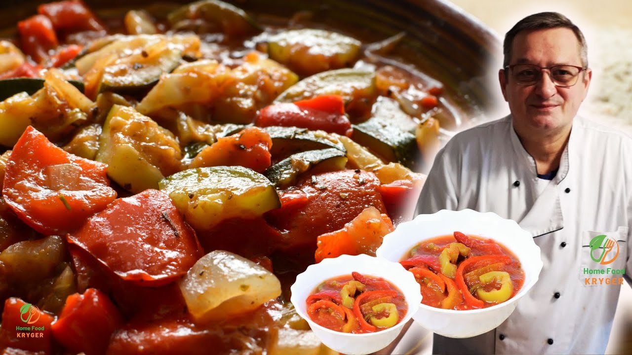 Przepis na leczo z cukinią kiełbasą i papryką. 🍅🌶️Krok po Kroku