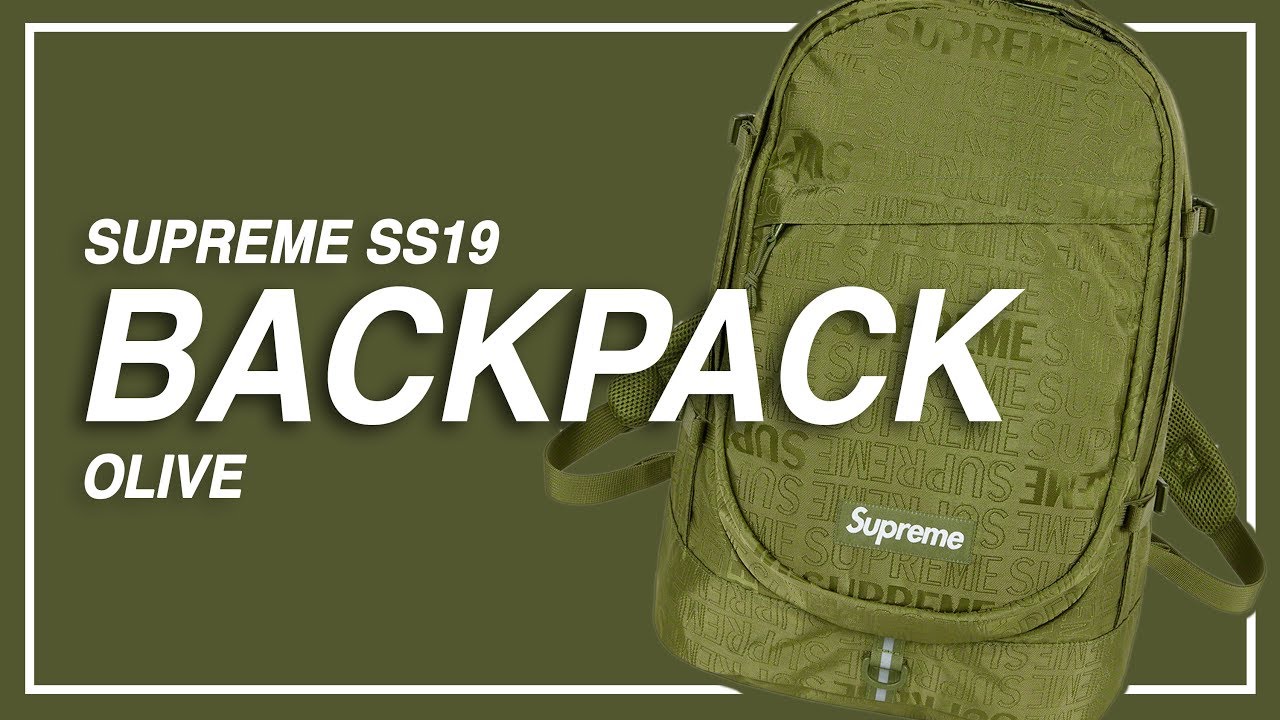Supreme SS19 Backpack (olive) - Review