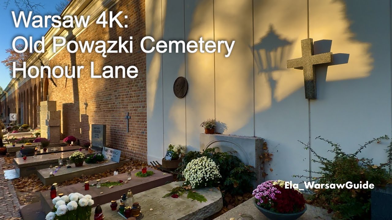 🌟Warsaw 4k: Old Powązki Cemetery Aleja Zasłużonych
