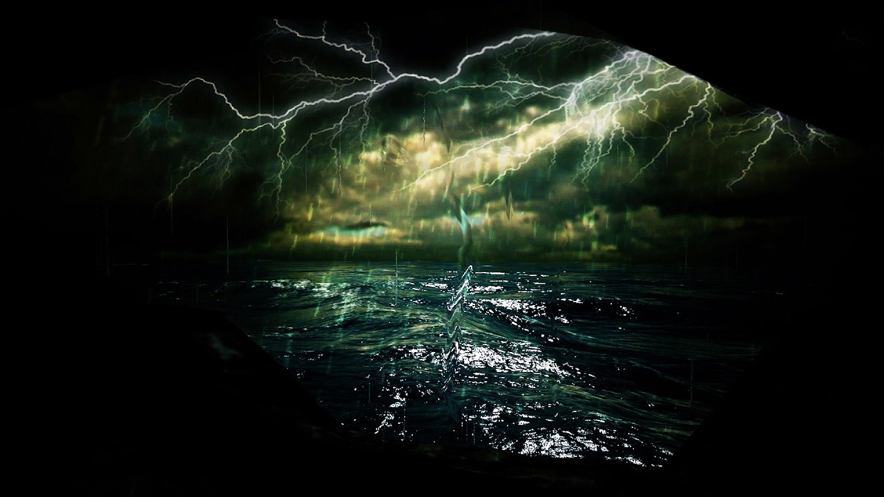 Heavy Ocean Rainstorm with Nonstop Thunder Sounds for Sleeping | I Love to Relax and Sleep