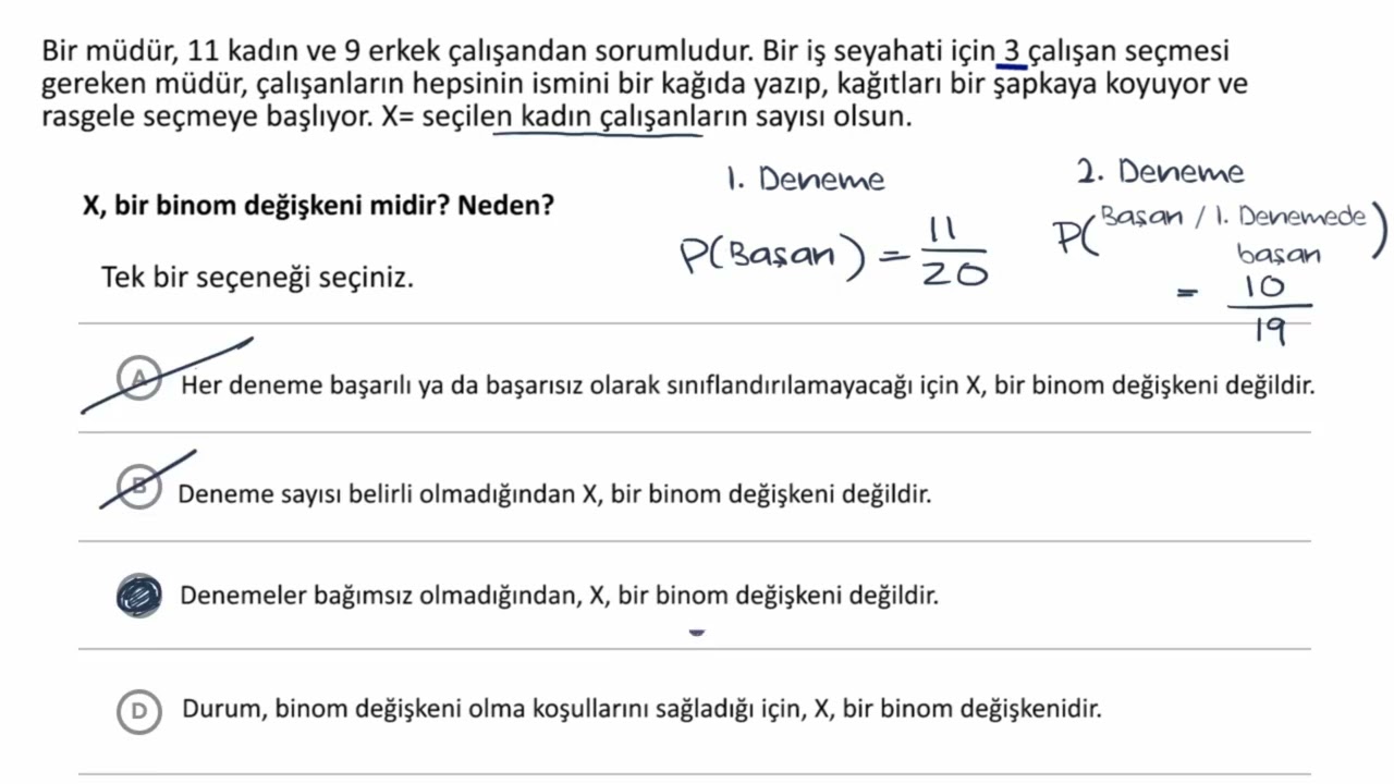 Binom Değişkenlerini Tanıma (Matematik) (Olasılık ve İstatistik)
