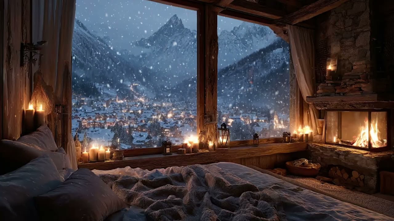Silent Wind, Warm Flames 🌬️🔥 | Long Deep Relax Ambience for Sleep & Meditation