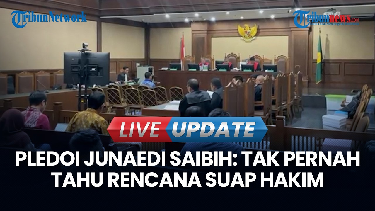 🔴 LIVE UPDATE | Pleidoi Junaedi Saibih Usai Dituntut 9 Tahun Bui: Tak Tahu Rencana Suap ke Hakim