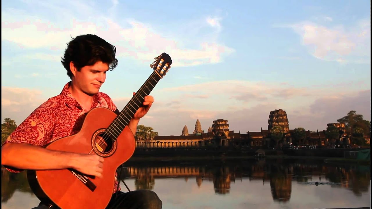 Jeff Peterson Performs Hi'ilawe at Angkor Wat  jeffpetersonguitar.com