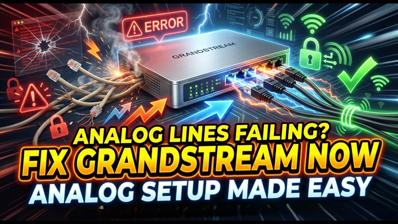 3 -🔥 Configure Analog Lines on Grandstream IP PBX (Step-by-Step Guide)