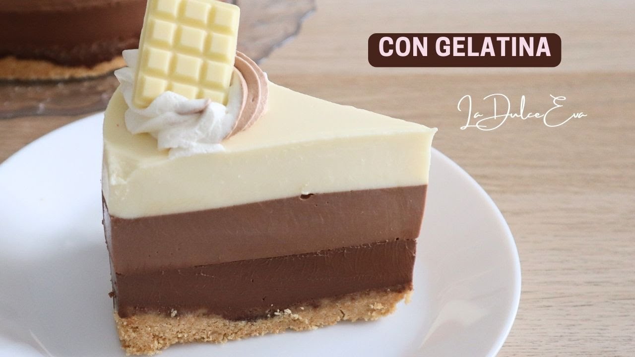 Tarta 3 Chocolates ¡¡Con Gelatina!!  / La Dulce Eva