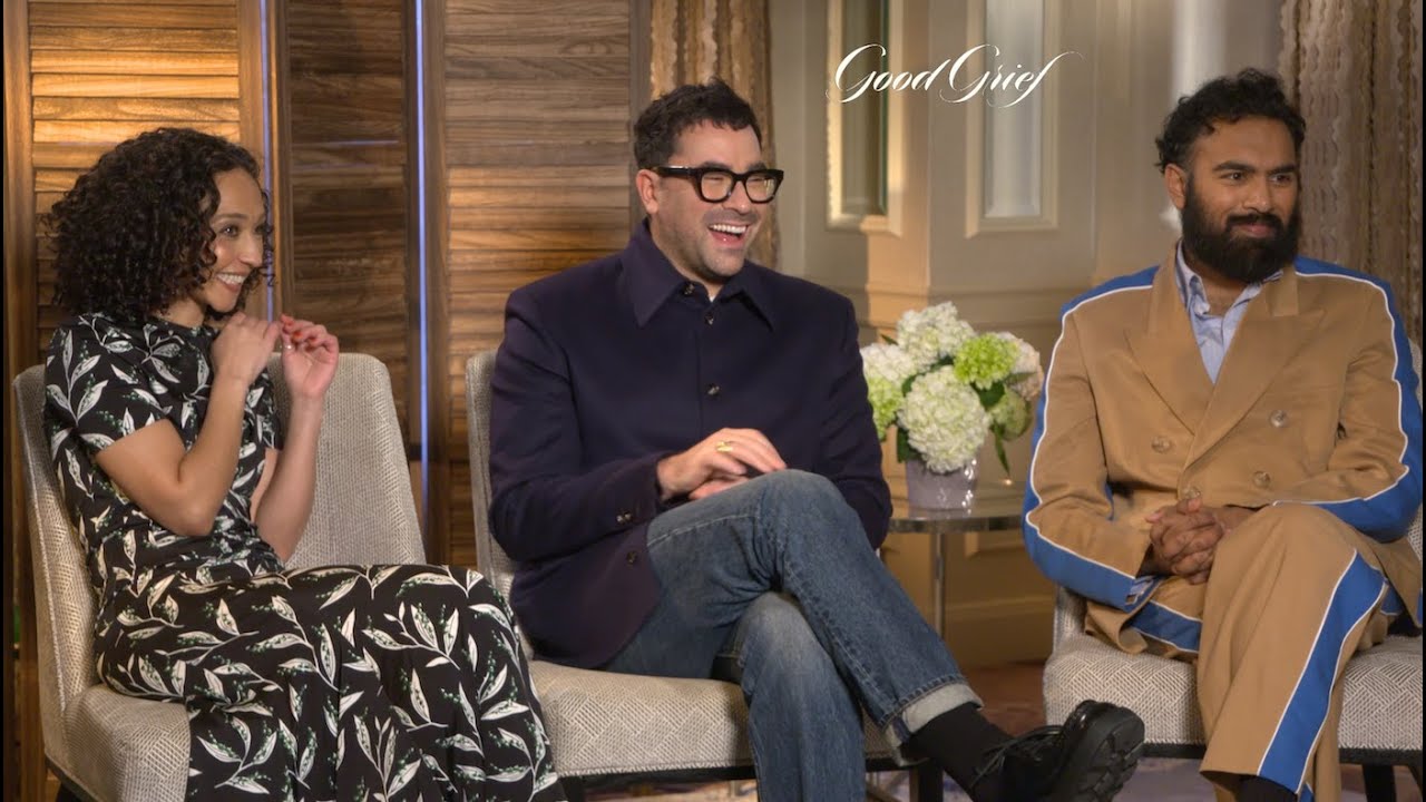 GOOD GRIEF Interviews! Dan Levy, Ruth Negga, Himesh Patel, Arnaud Valois + Dan Talks Fav TV Couples!