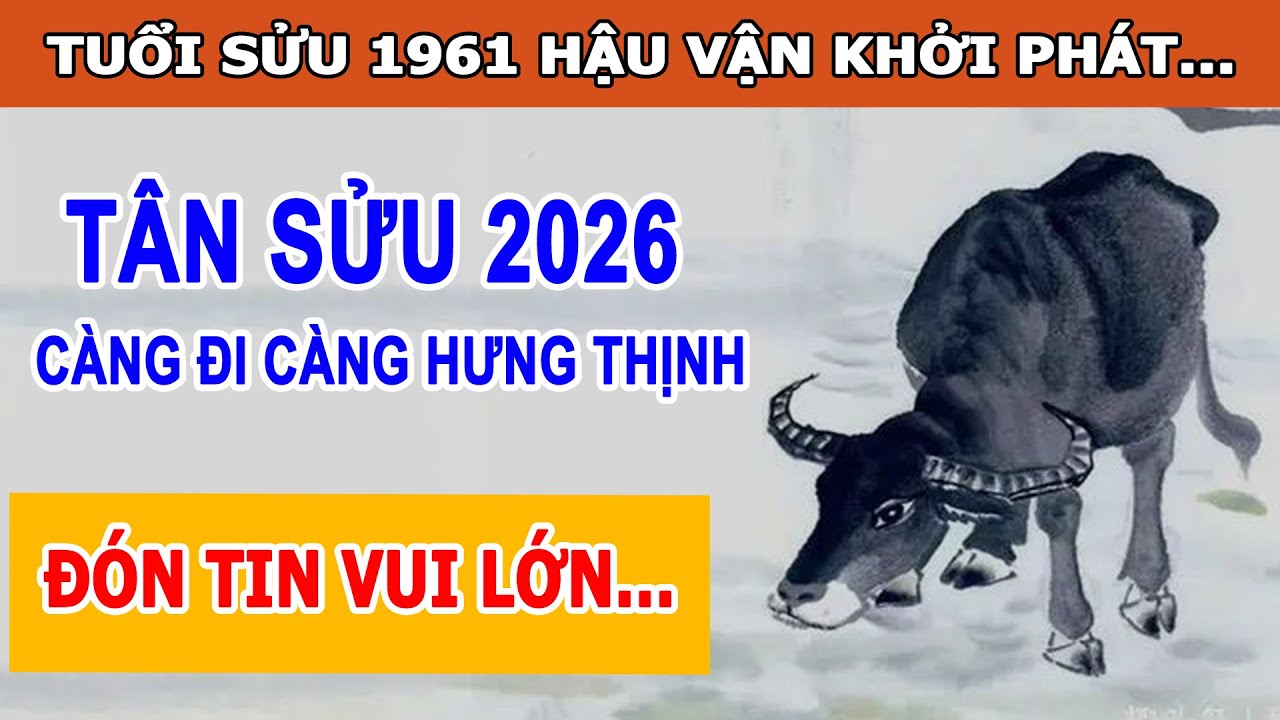 Tử Vi 2026 Tuổi Tân Sửu 1961 - Càng Làm Càng Hưng Thịnh, Càng Về Già Càng Tốt Đẹp