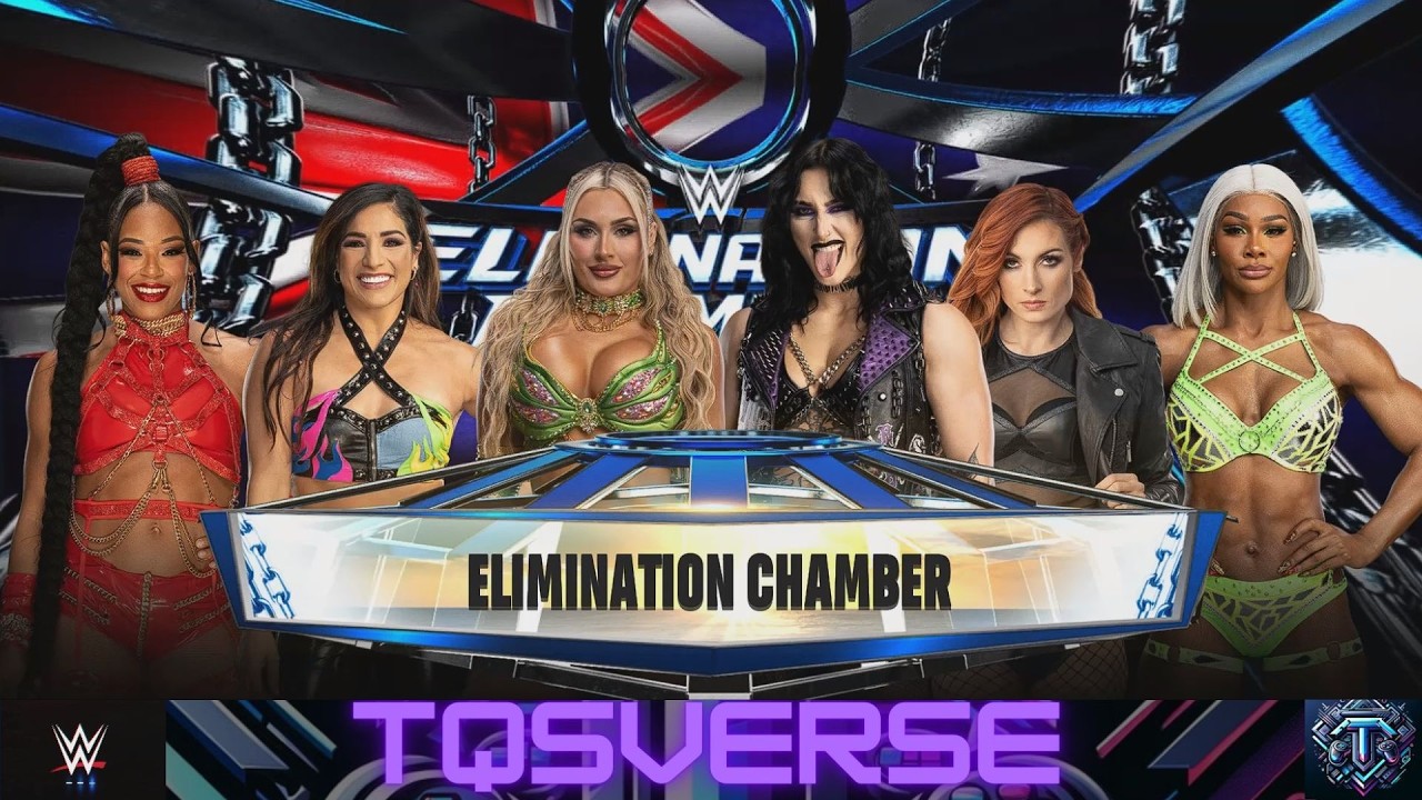WOMENS ELIMINATION CHAMBER. WWE 2K25. TQS