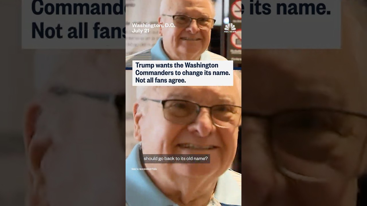 Trump wants the Washington Commanders to change its name. Not all fans agree.