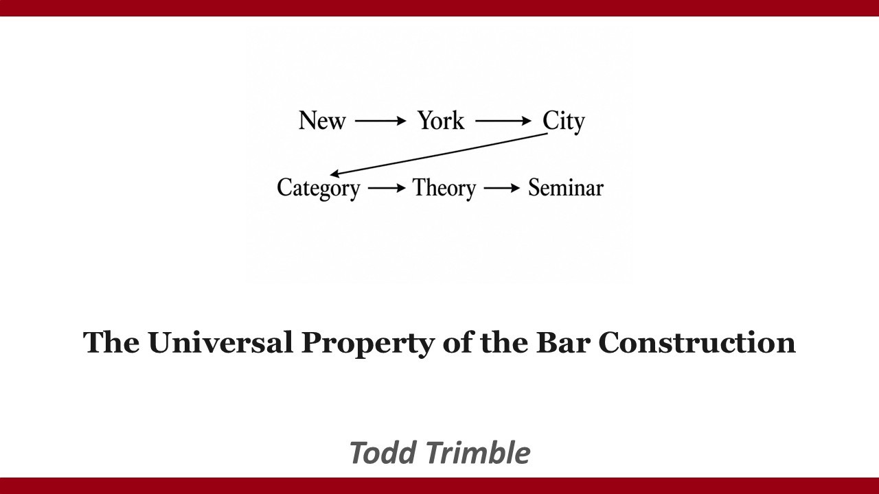 Todd Trimble --- The Universal Property of the Bar Construction.