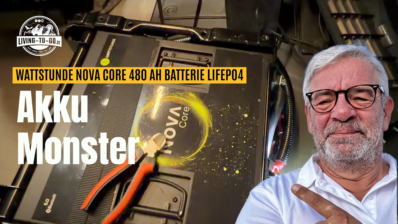 LiFePo4-Einbauvideo im Pössl-Kastenwagen: Untersitz-Batterie Wattstunde Nova Core 480 Ah