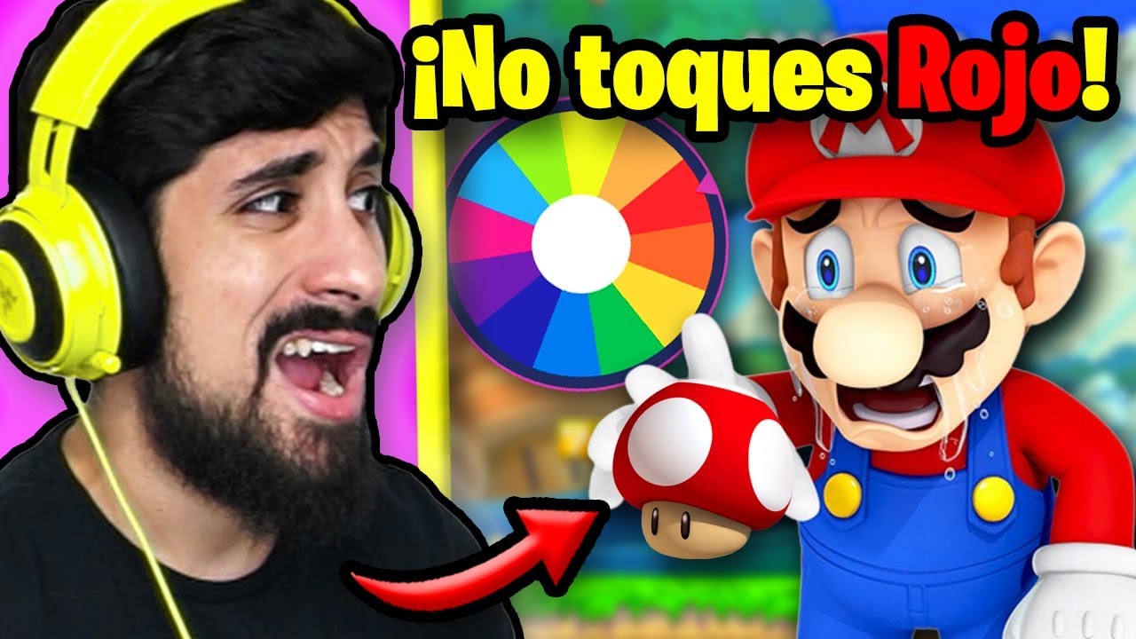 MARIO PERO NO PUEDO TOCAR COLORES 😳 | SUPER MARIO MAKER 2
