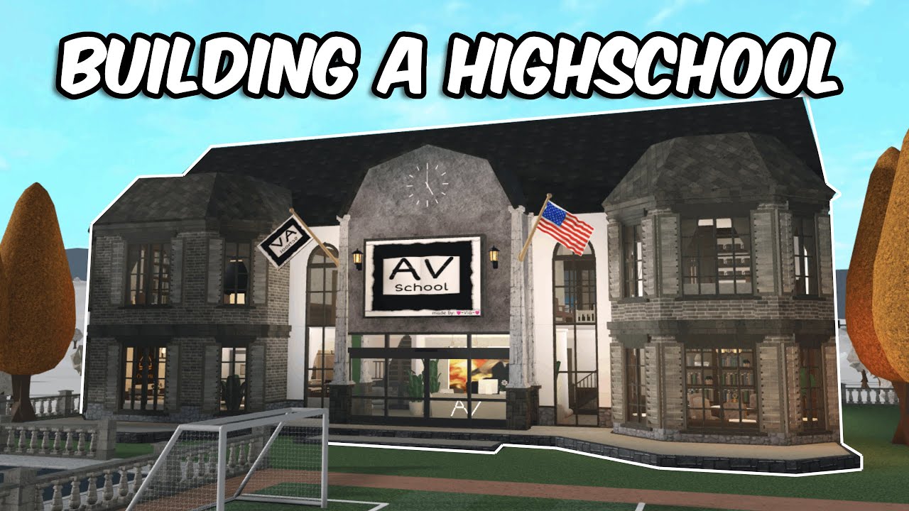 BUILDING A SCHOOL IN MY BLOXBURG TOWN