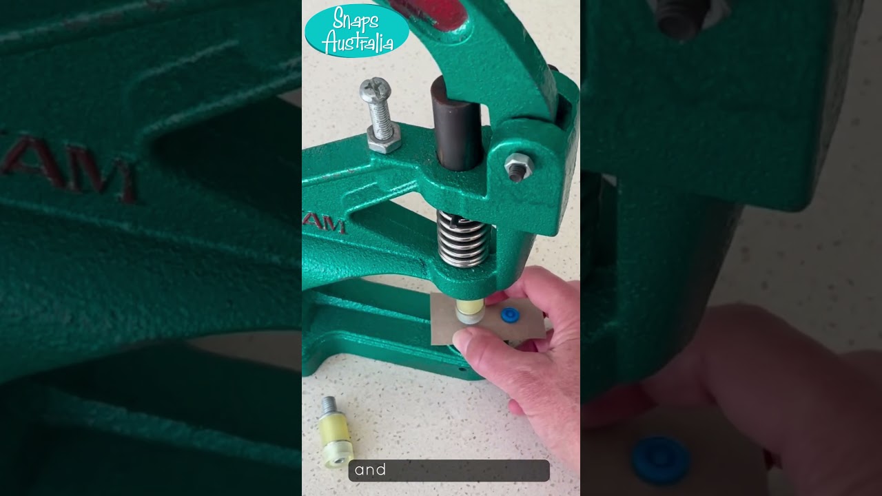 Apply Plastic Snaps on the DK93 Press (using the Pro-Die and the No-Change Die)