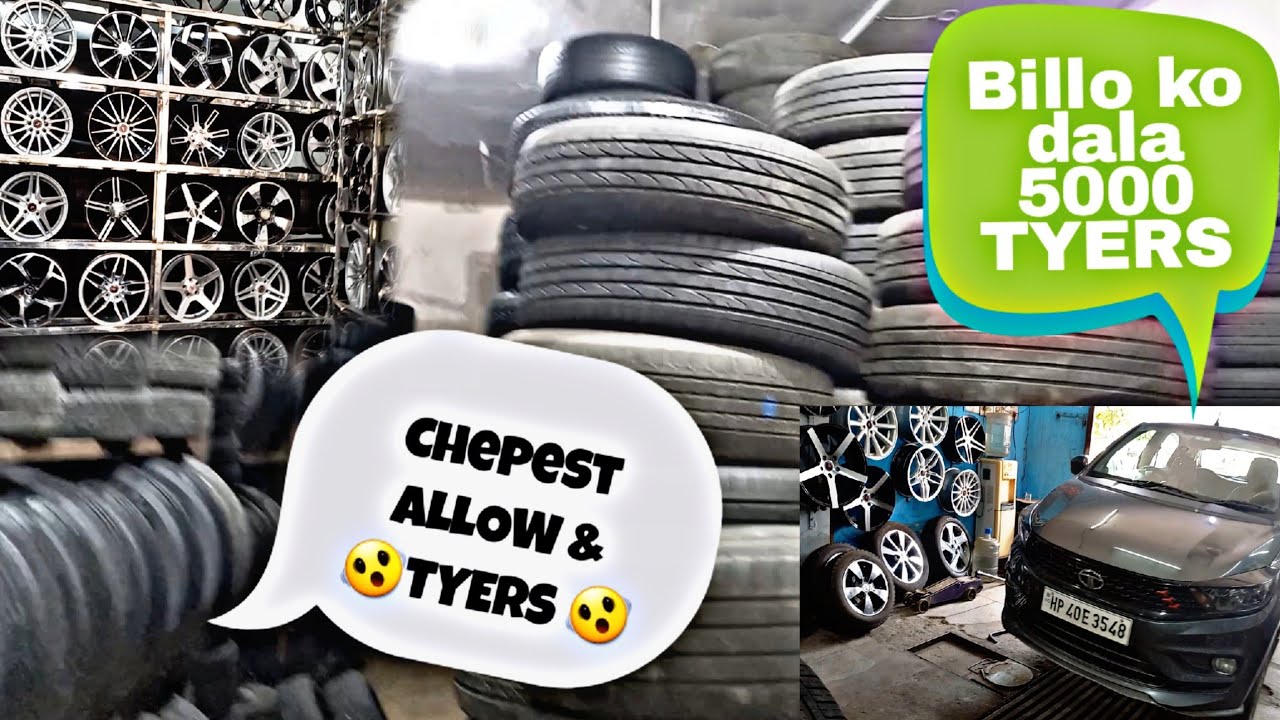 Cheapest Tyres & Alloy Wheels, Wheels Market In Chandigarh, BILLO  ko Mila New TYRES 🔥!