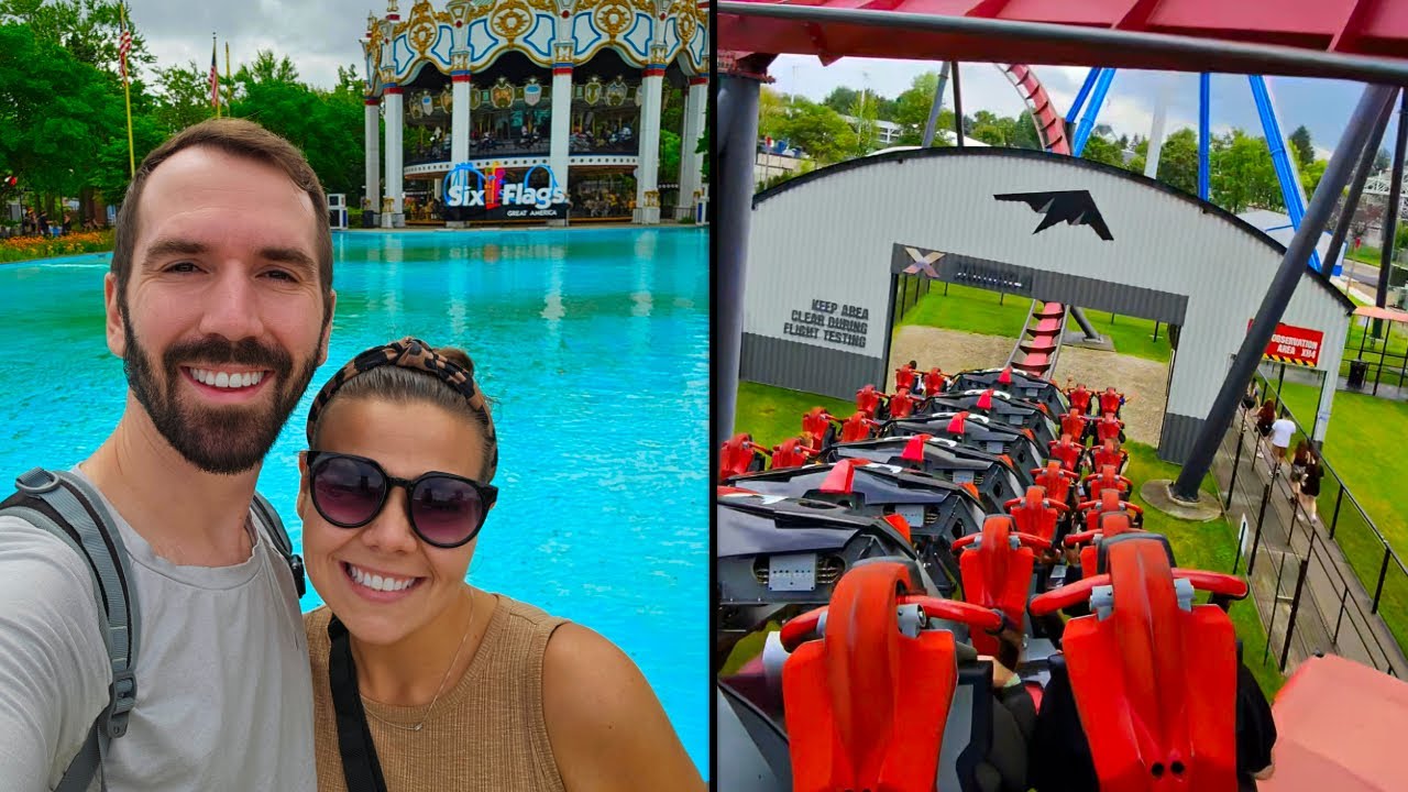 Finally Visiting Six Flags Great America! POV Of All Rides!