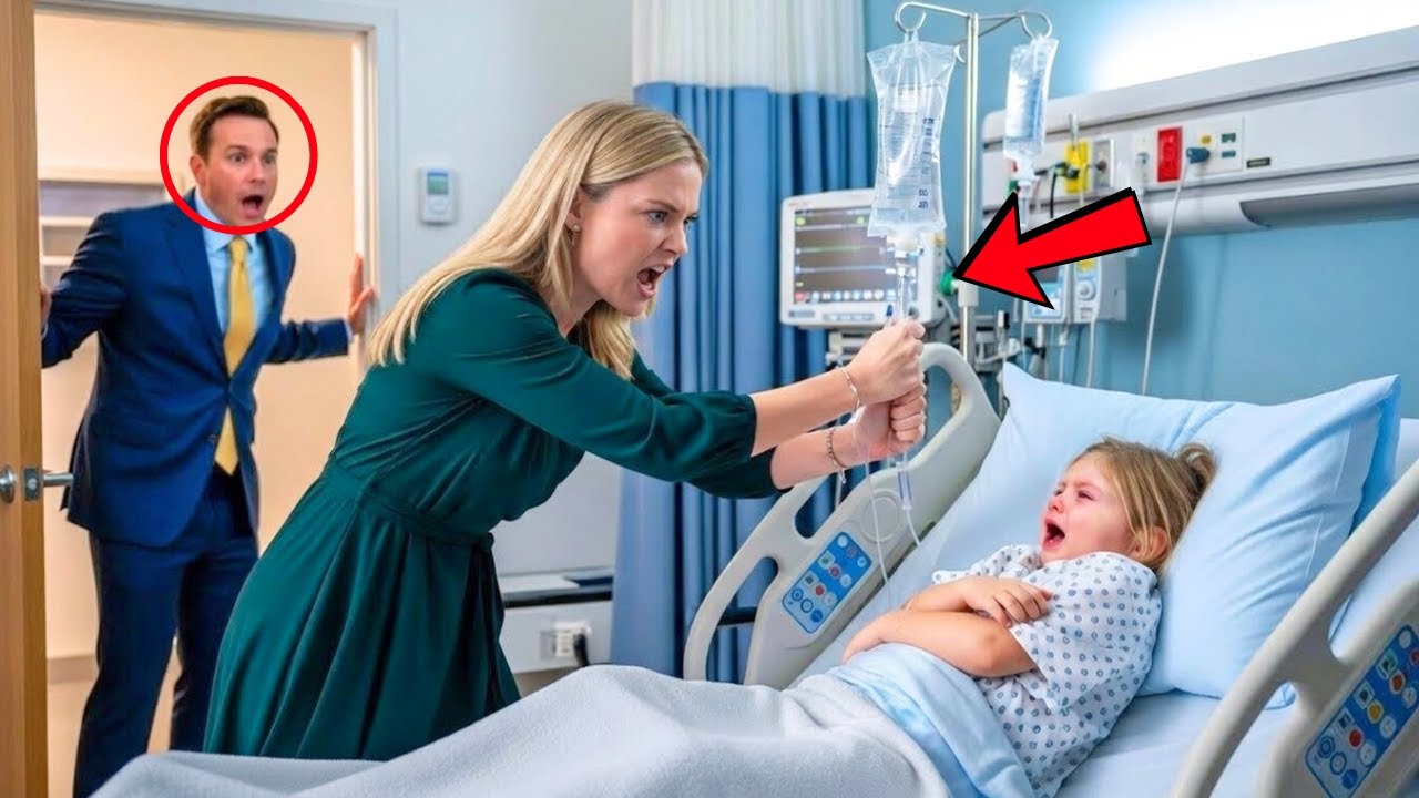 EEN MILJONAIR KWAM ONAANGEKONDIGD NAAR HET ZIEKENHUIS OM ZIJN DOCHTER TE BEZOEKEN... EN WAS VERBIJST