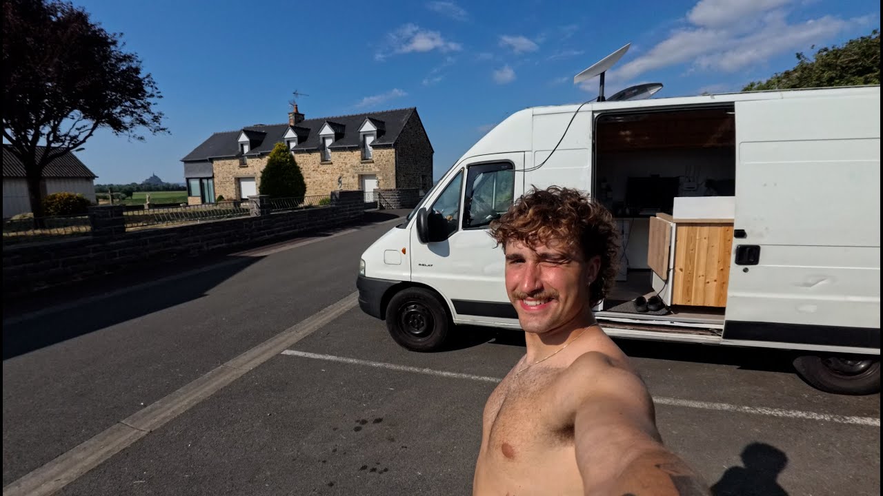 Stealth Camping At Le Mont Saint Michel | European Vanlife