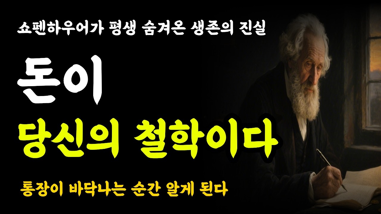 돈이 당신의 철학이다 — 쇼펜하우어가 평생 숨겨온 생존의 진실