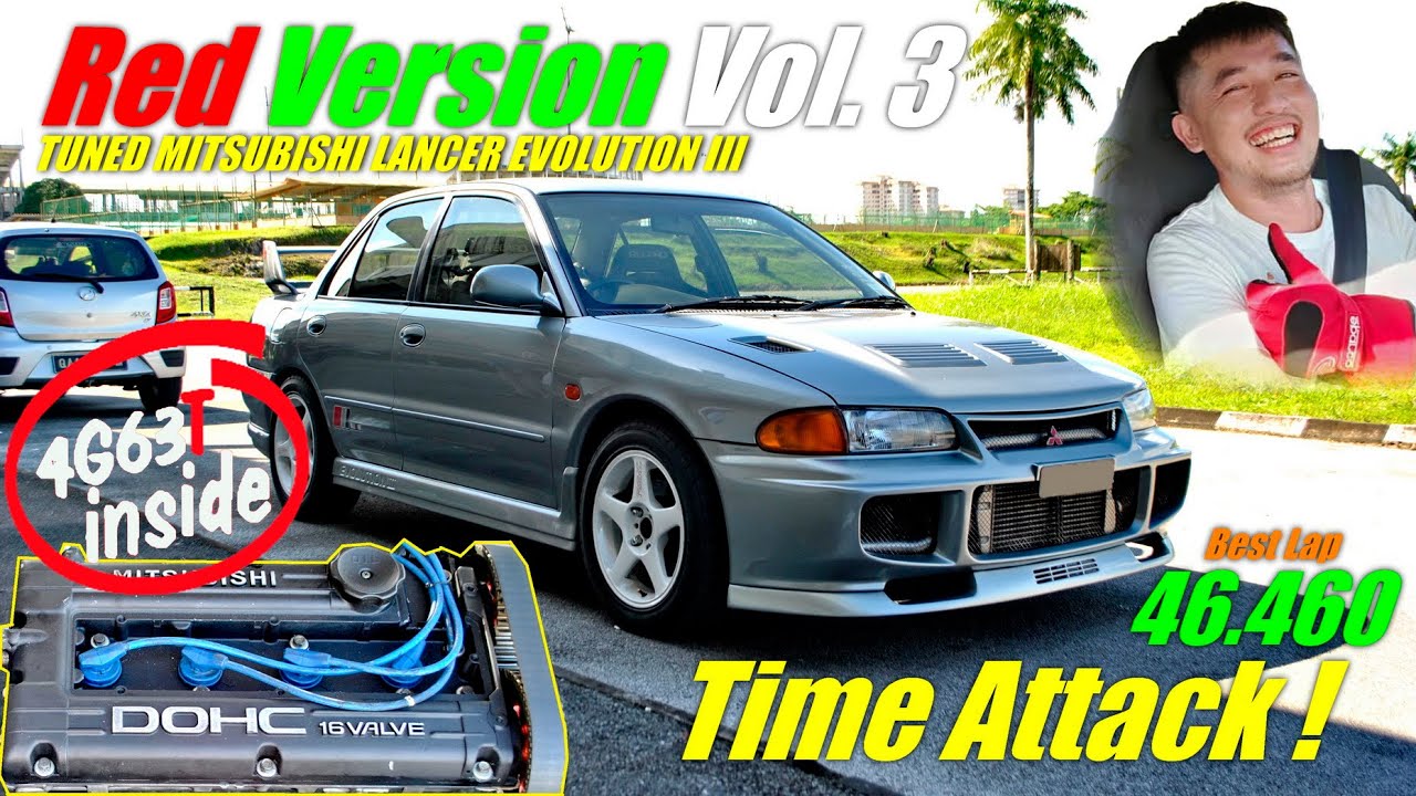 Red Version Vol. 3 Time Attack ✮ Tuned Mitsubishi Lancer Evolution III CE9A