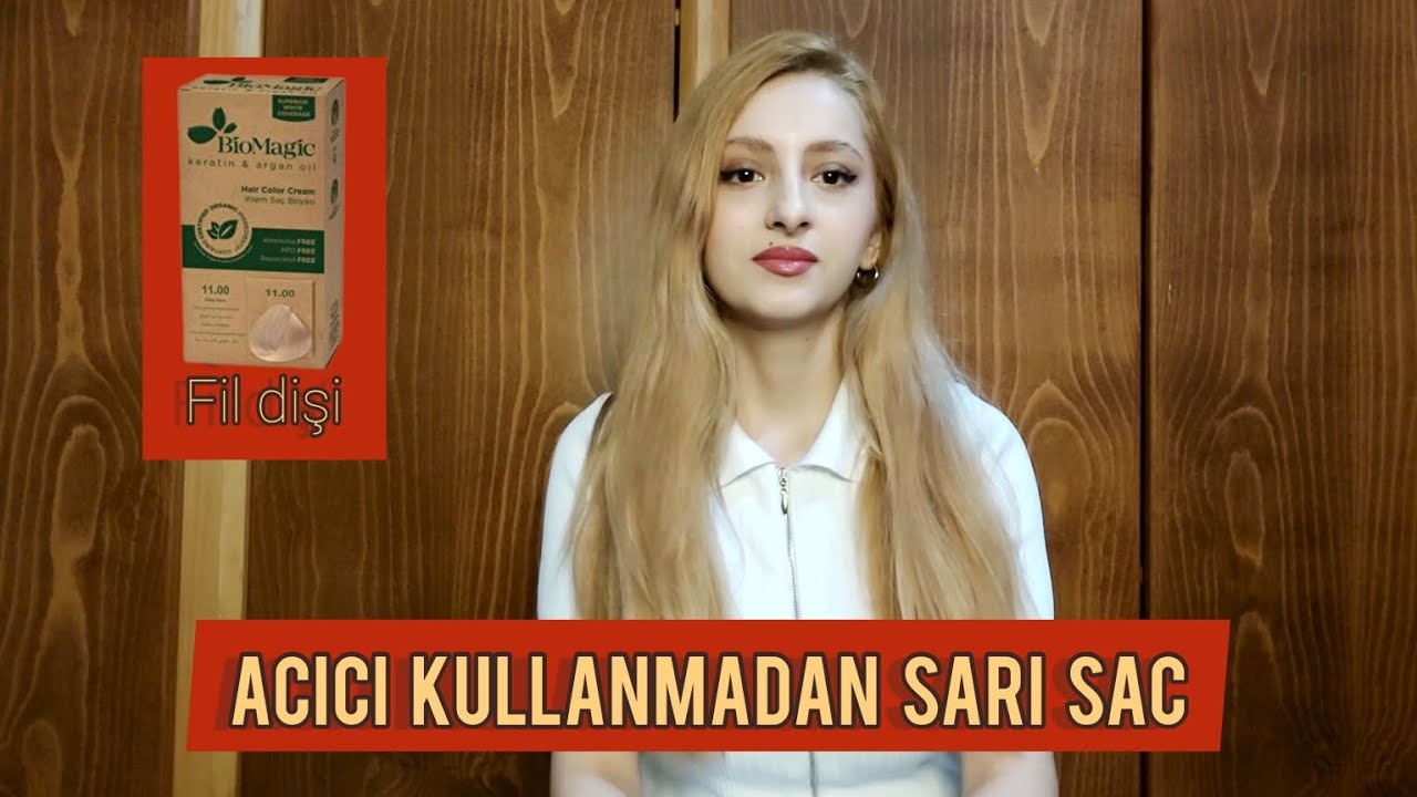 Biomagic Fil Dişi 11.00 Organik Saç Boyası| Saç Bakım Rutinim | Açıcı Kullanmadan Sarı Saç