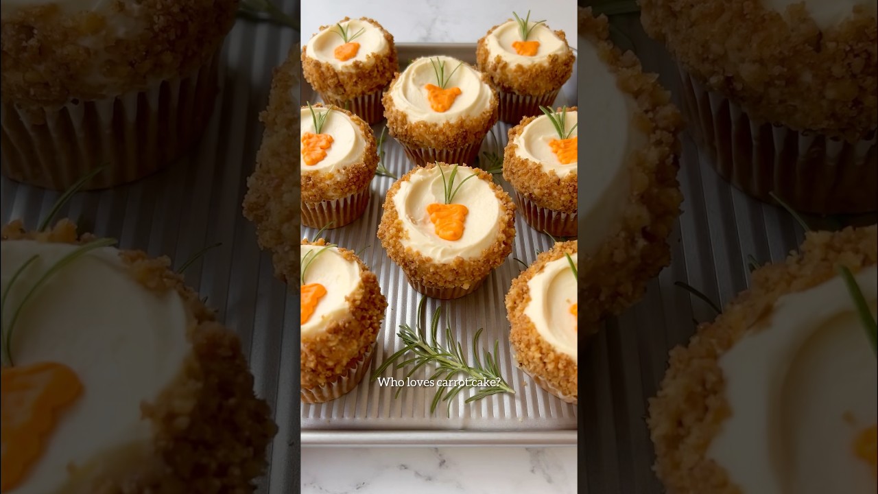Ultimate Carrot Cake Cupcakes You Need To Make For Easter 🥕 #Easter