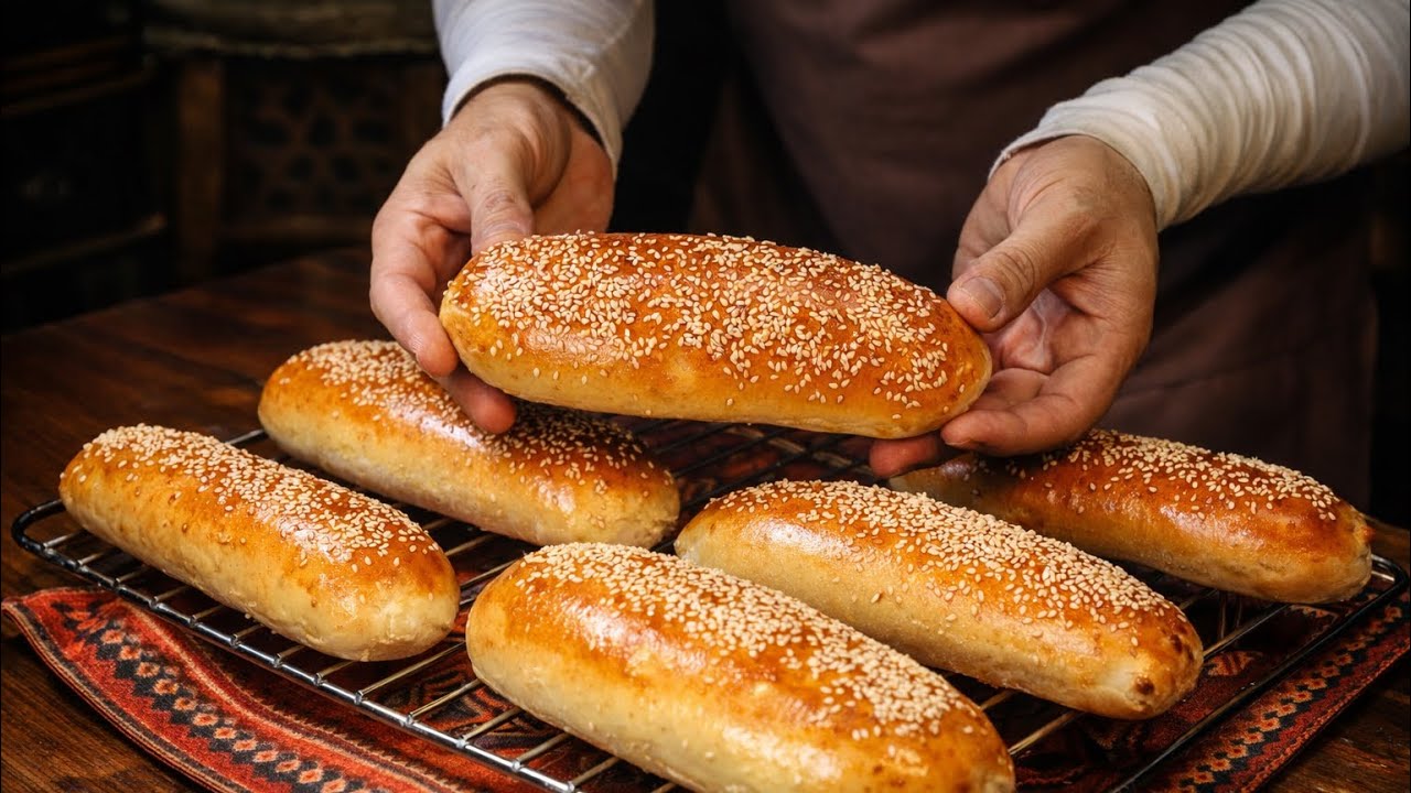 Easy Hot Dog Buns Recipe	| Soft Homemade Hotdog Bread | Bakery Style Hotdog Buns