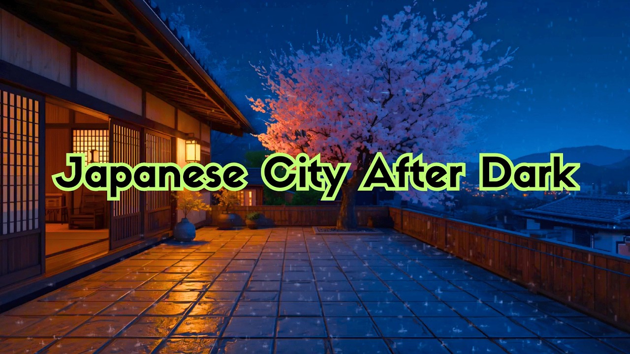 Japanese City After Dark 🌙 Zen Chill Hip Hop Beats for Focus & Study 🎧