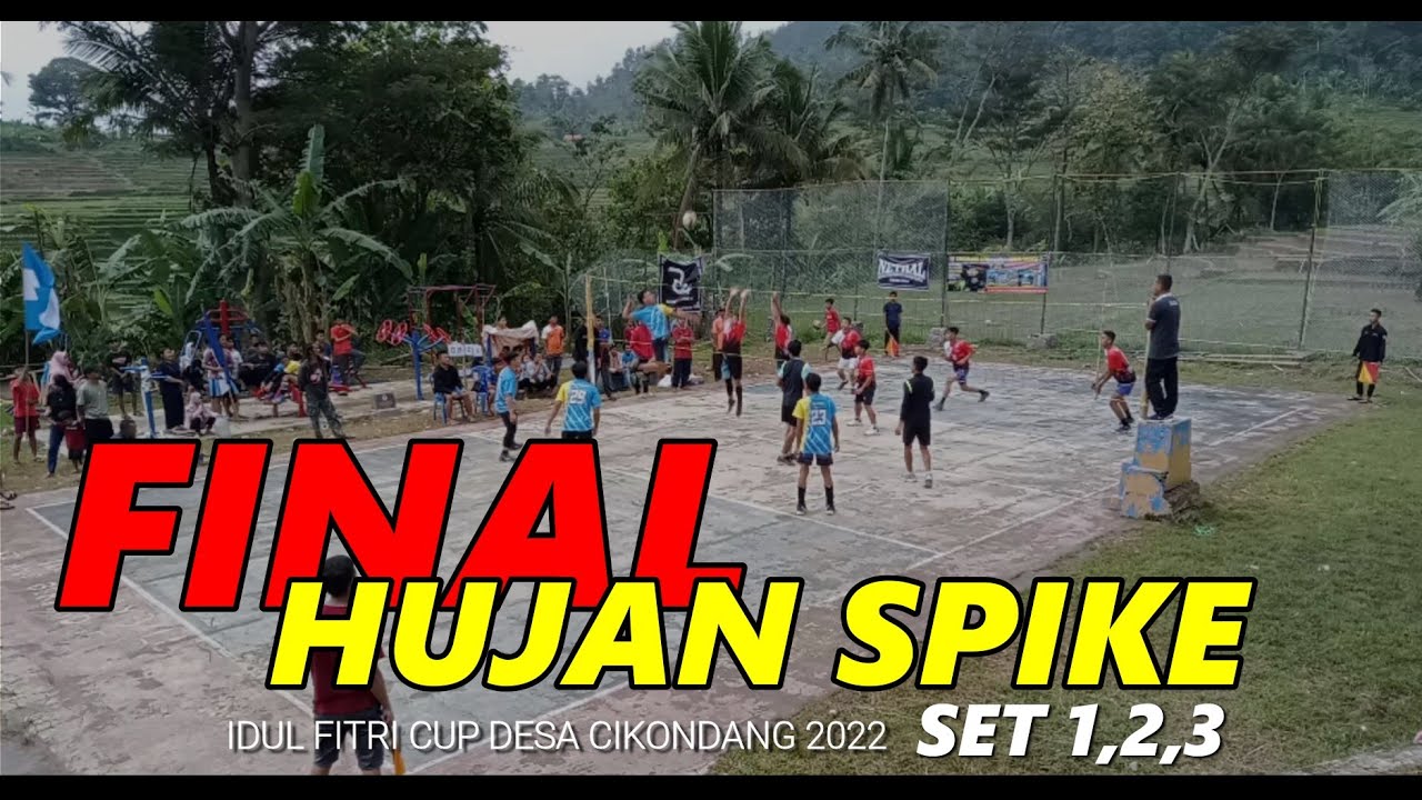 FINAL, HUJAN SPIKE !!! :  RT 05 VS RT 04 DESA CIKONDANG | SET 1 2 3