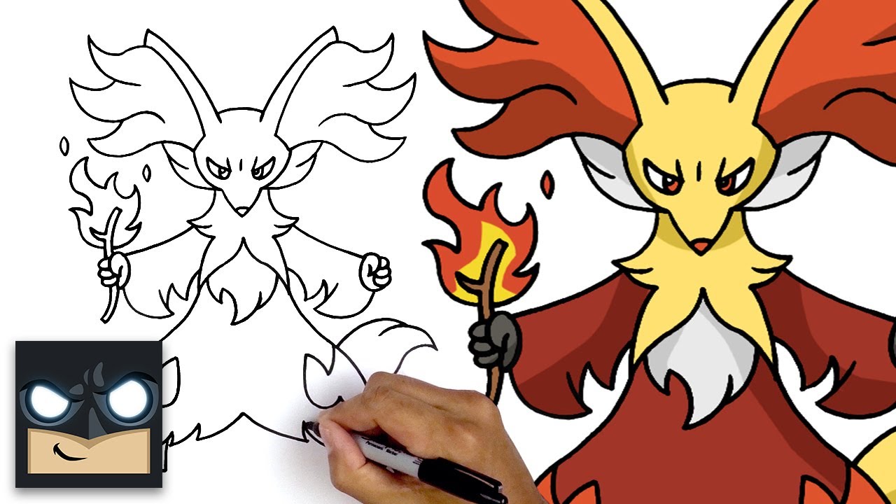 How To Draw Pokemon | Delphox || Pokemon Drawing for Beginners