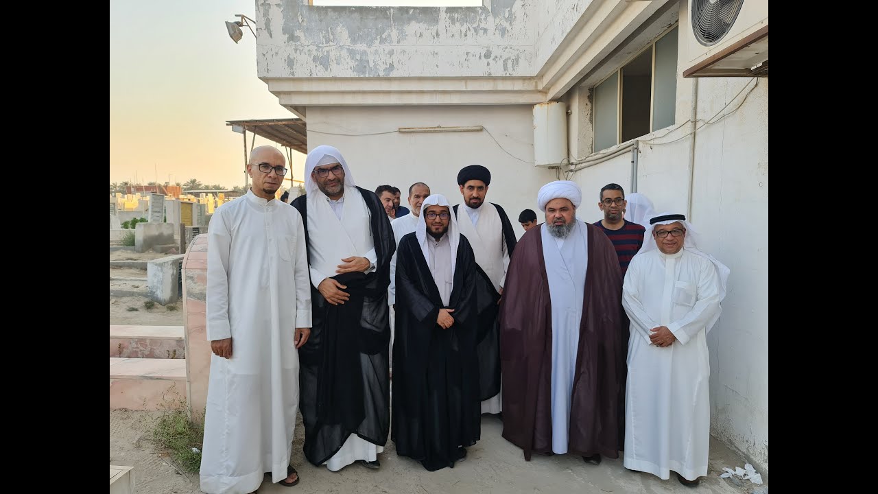 الخطيب الملا إلياس المرزوق نعي في مقبرة الخبّاقة ـ القطيف 8 -11-1443هـ