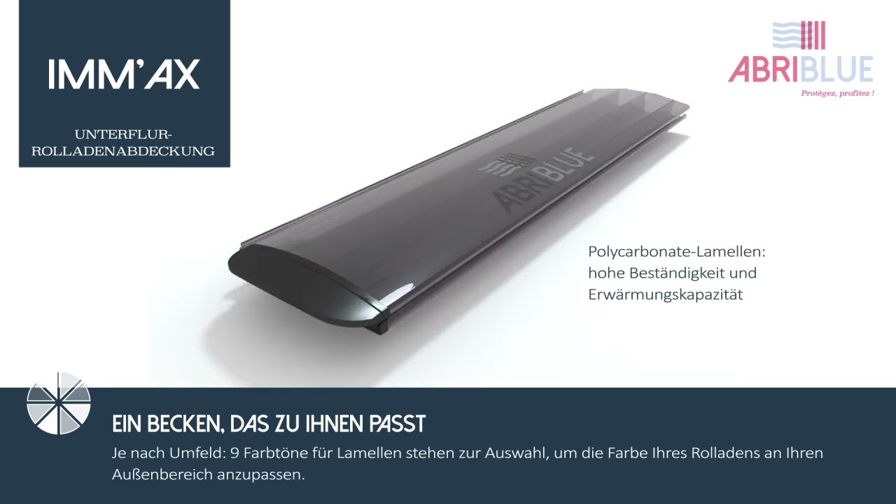 IMM'Ax: die automatische, im Becken integrierte Poolabdeckung