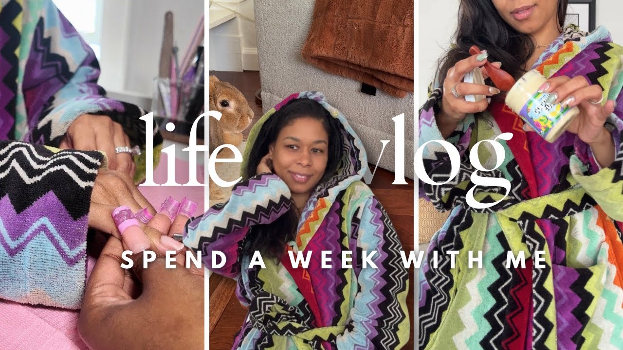 shop with me | new furniture + in home nail appointment + cook with me + snowed in